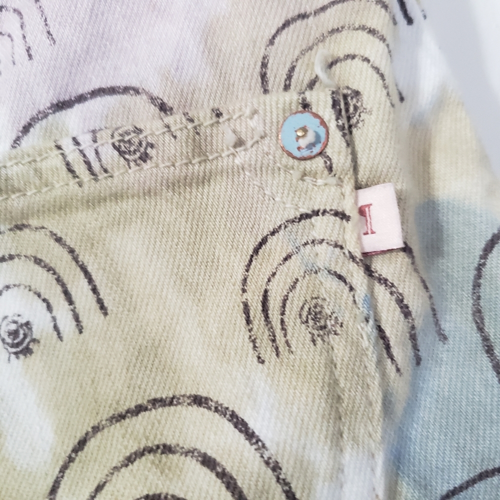 NWT anthropologie hannah leathers high rise rainbow shorts - Picture 7 of 7